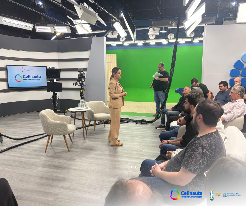 Frei Gustavo Medella destaca o papel do jornalista na promoção da verdade e da união durante encontro com comunicadores da Rede Celinauta