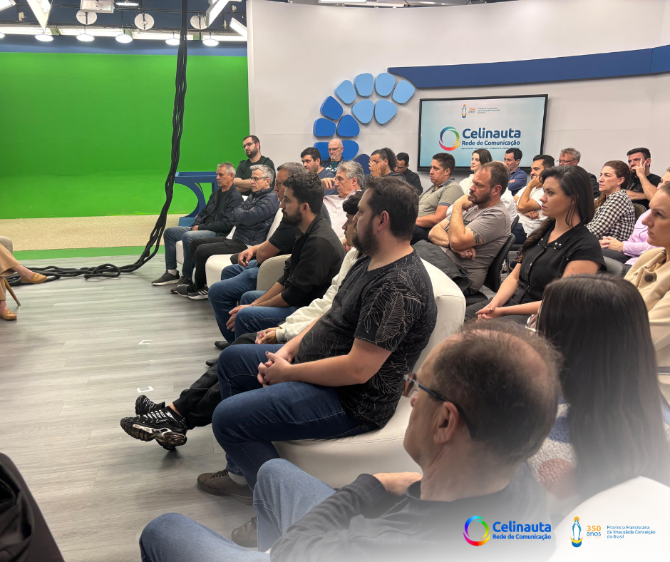 Frei Gustavo Medella destaca o papel do jornalista na promoção da verdade e da união durante encontro com comunicadores da Rede Celinauta